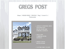 Tablet Screenshot of gregspost.com